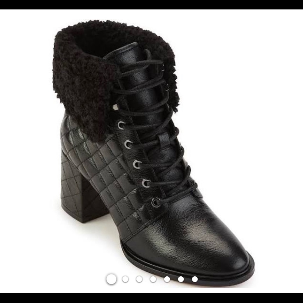 kARLLAGERFELD CANTYN Black Leather Booties # 9.5 - Picture 4 of 11